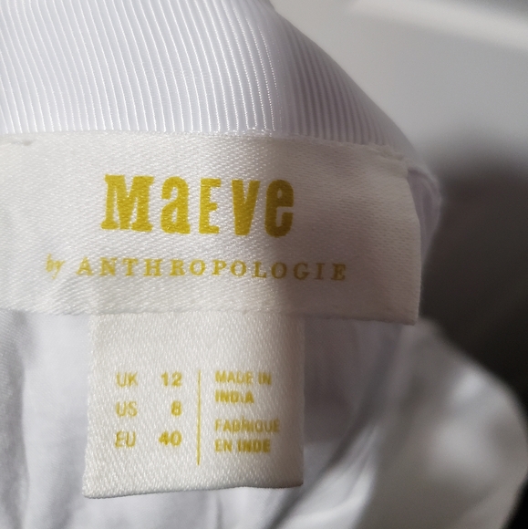 NWT Anthropologie Maeve Paneled Stripe Godet Midi Skirt - Picture 3 of 4